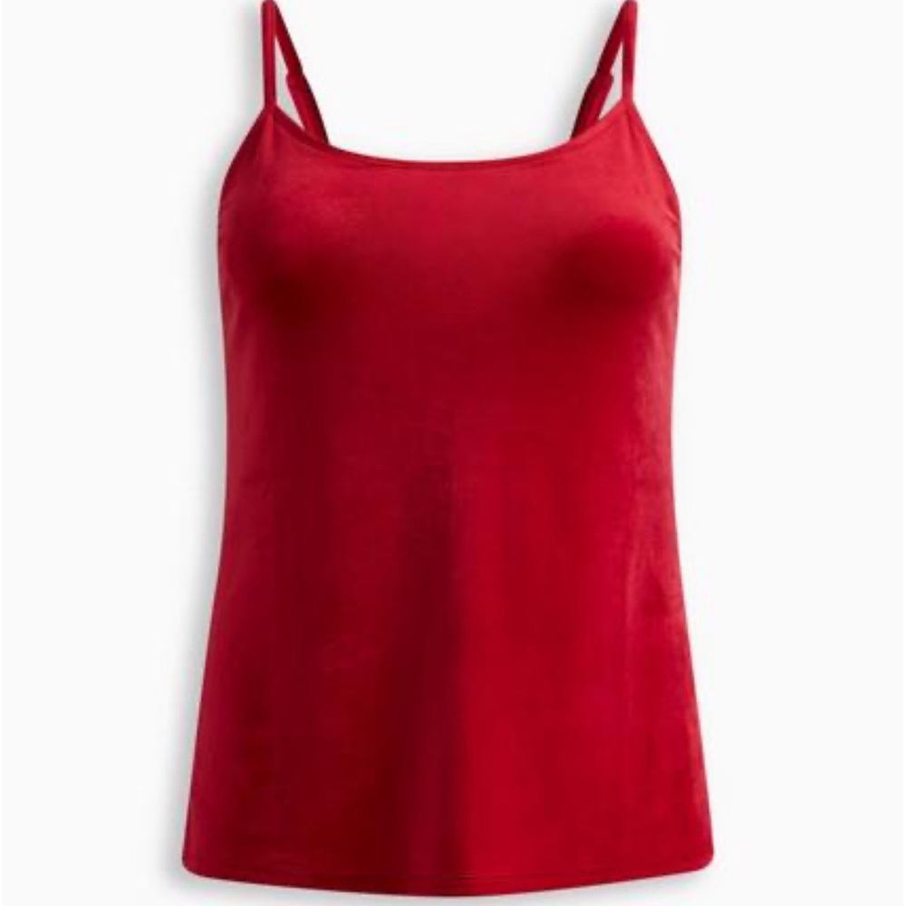 Red velvet camisole nwt